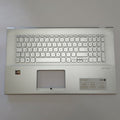 ASUS VivoBook 17 D712DA Handauflage Tastatur Deutsch Palmrest Keyboard Silber DE