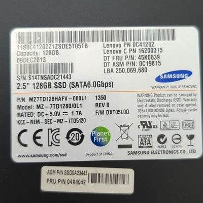 Samsung 128GB 2.5 Zoll SATA III SSD 6Gb/s Internes Solid State Drive – Bild 2
