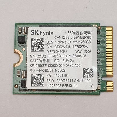 Dell Latitude 5510 SK Hynix 256GB NVMe SSD PCIe M.2 Speicher Festplatte