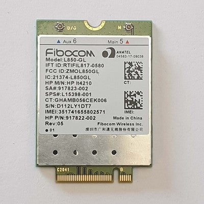 HP ProBook 450 G7 Fibocom L850 GL WWAN LTE Modul M.2 4G Card lt4210