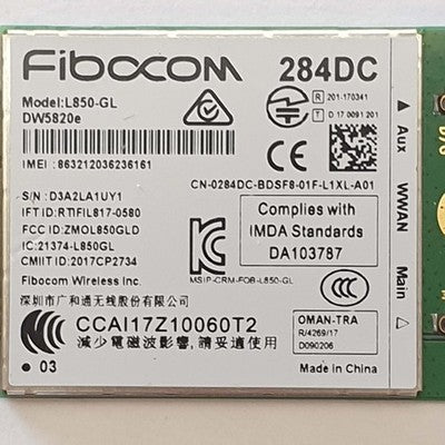 Dell Latitude 5500 Fibocom DW5820e LTE WWAN 4G Modem M.2 Karte – Bild 2
