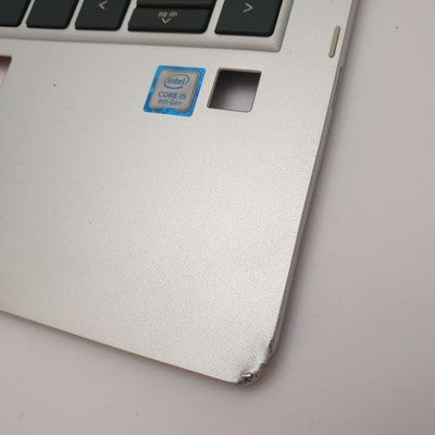 HP EliteBook x360 830 G6 Handauflage Tastatur Nordic Palmrest Keyboard Silber – Bild 5