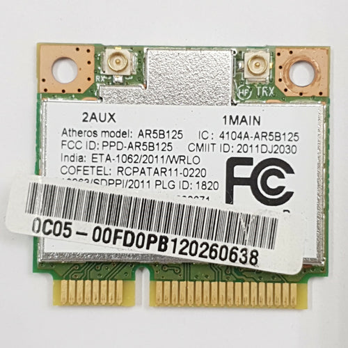 Acer Aspire 7250 series WLAN Karte Atheros AR5B125 WLAN Karte Wireless Network