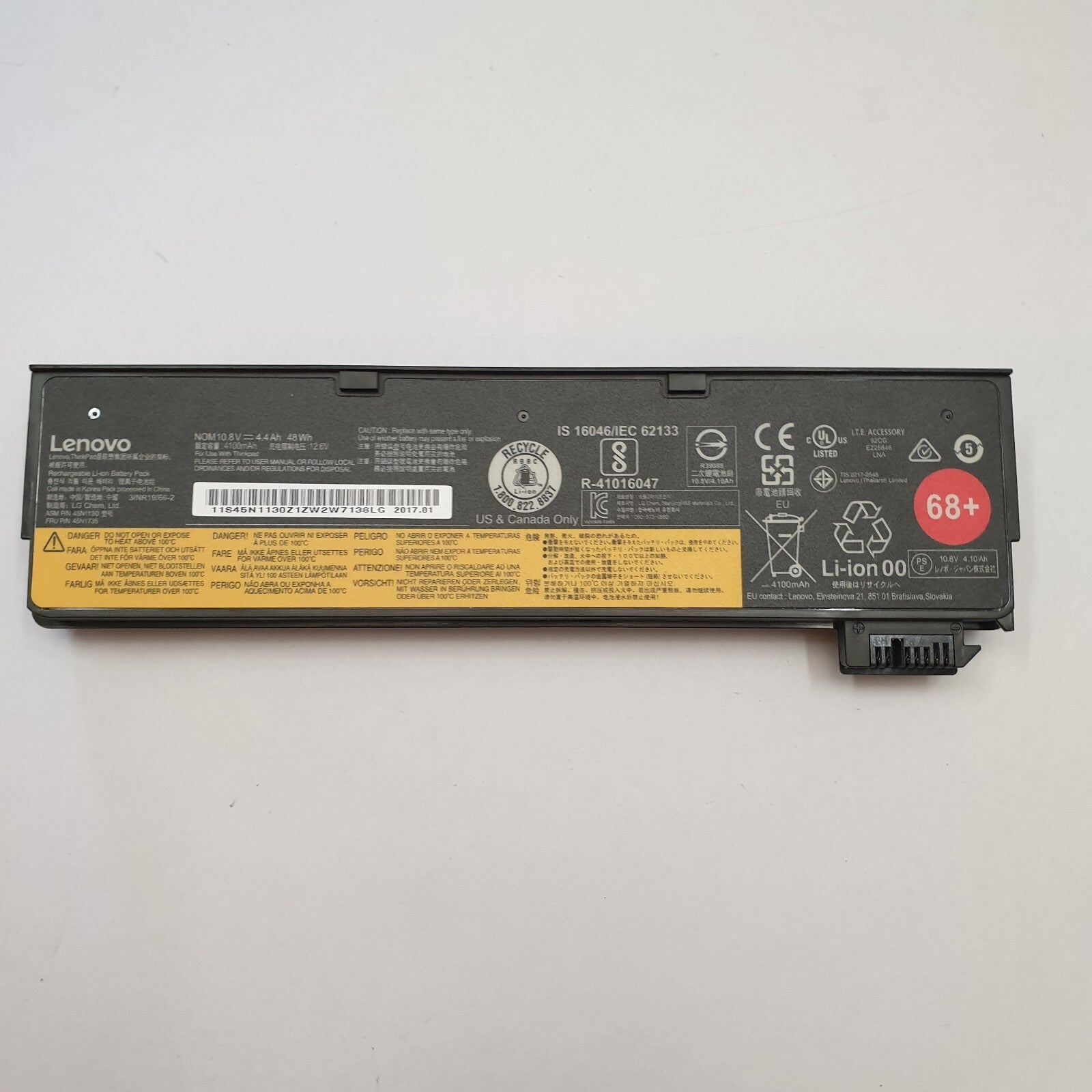 Lenovo ThinkPad L460 Original Akku 4100mAh Li-ion Battery Pack 68+