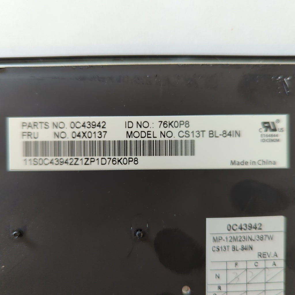 Lenovo ThinkPad T450 Tastatur English US QWERTY Keyboard Beleuchtet Backlit