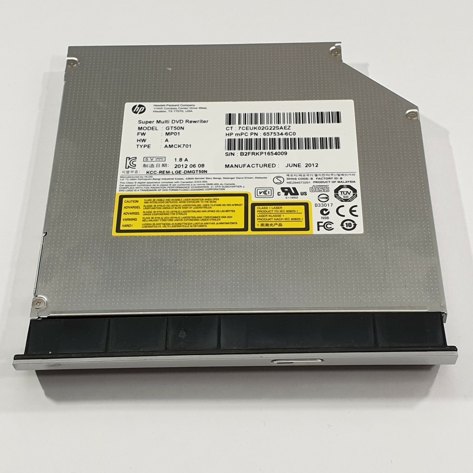 HP Pavilion dv7 7000 DVD Laufwerk Brenner GT50N 657534-6C0 Super Multi Rewriter
