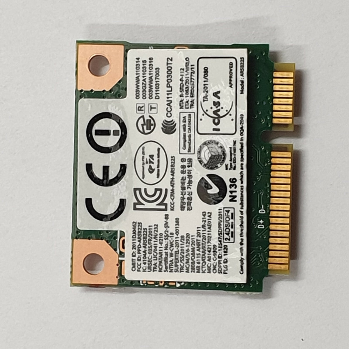 Samsung NP300E5E WLAN Karte Wifi Card Atheros AR5B225