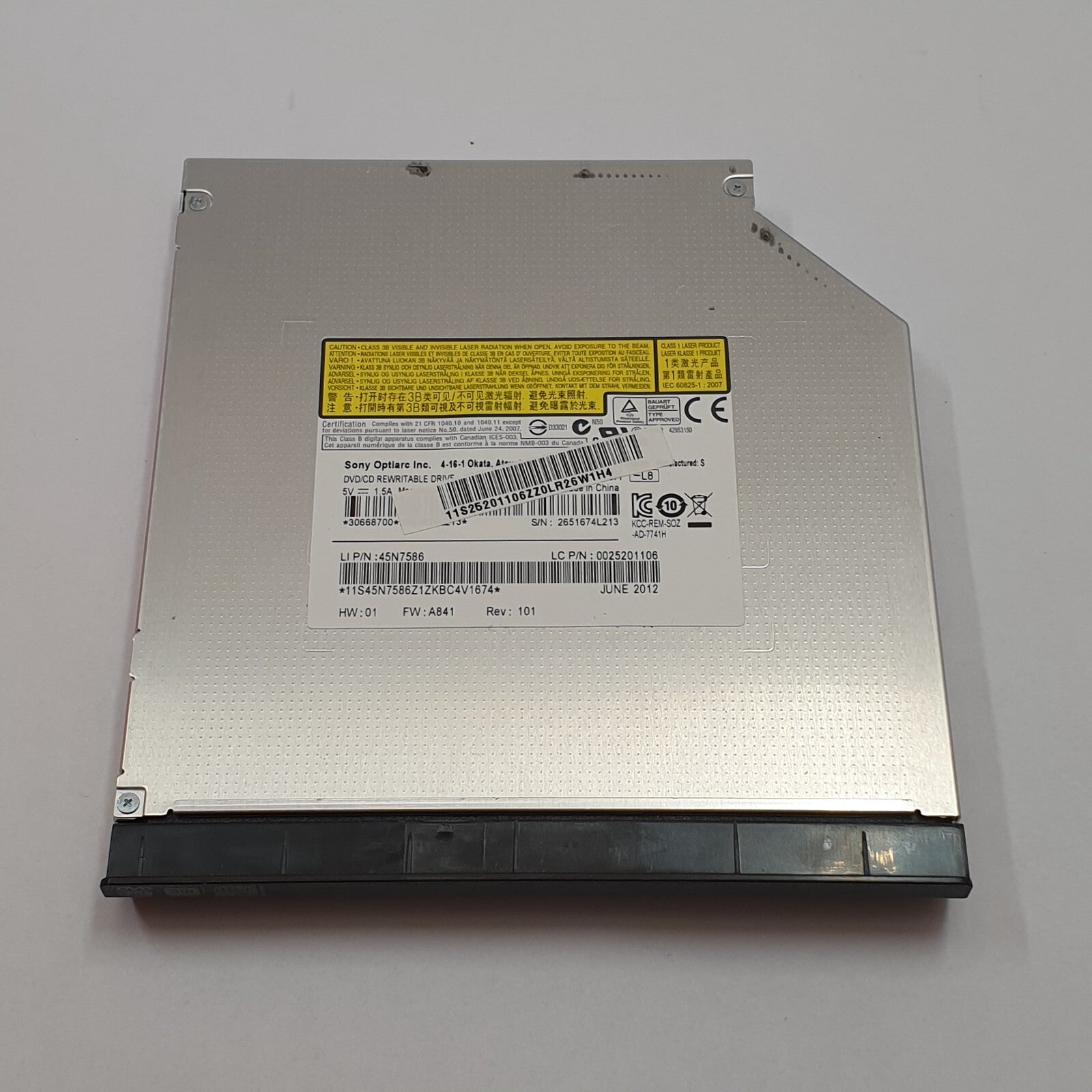 Lenovo IdeaPad Z580 DVD Laufwerk Brenner Optisches Laufwerk SATA