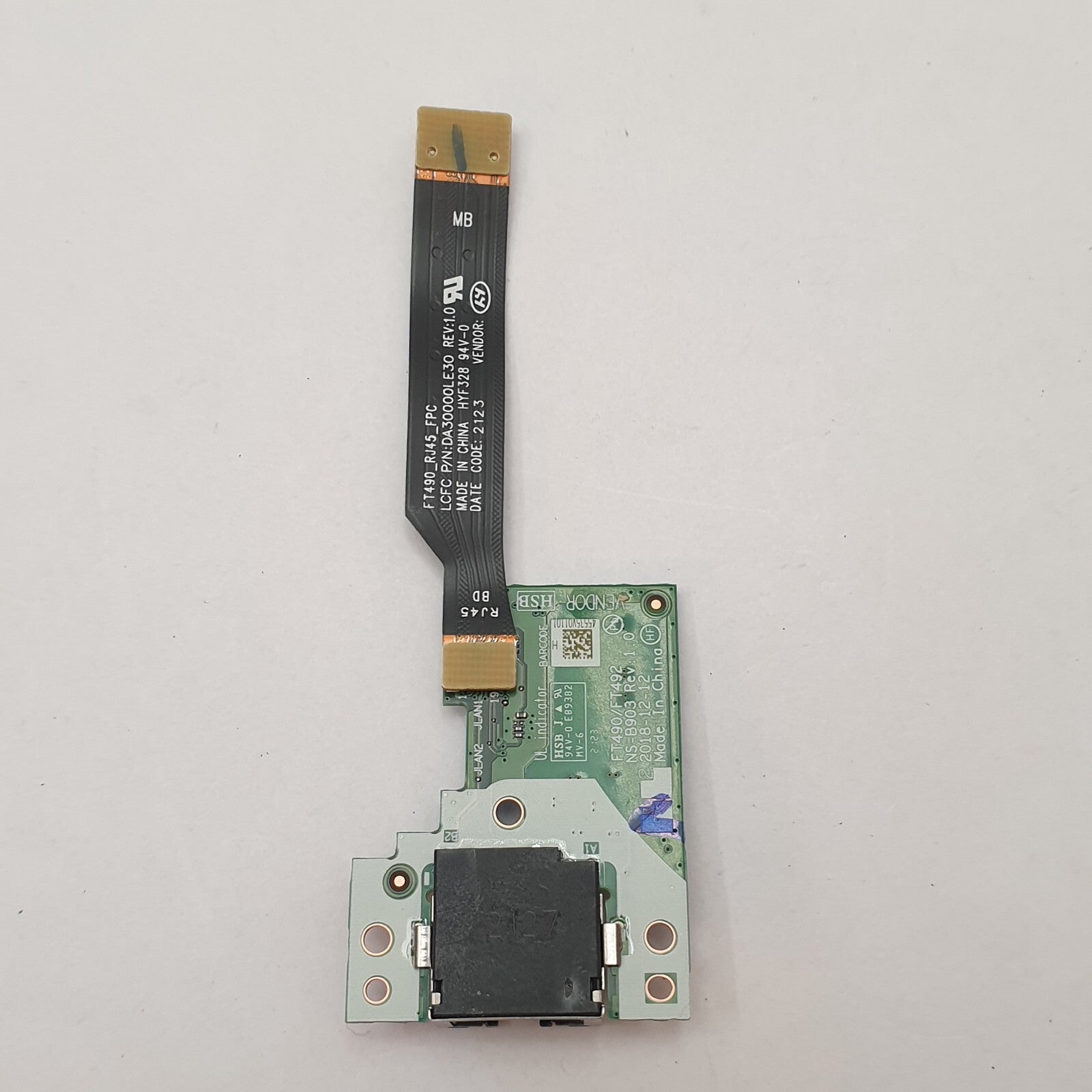 Lenovo ThinkPad T14 Gen 1 G1 RJ45 Ethernet LAN Buchse Platine Board mit Kabel – Bild 2