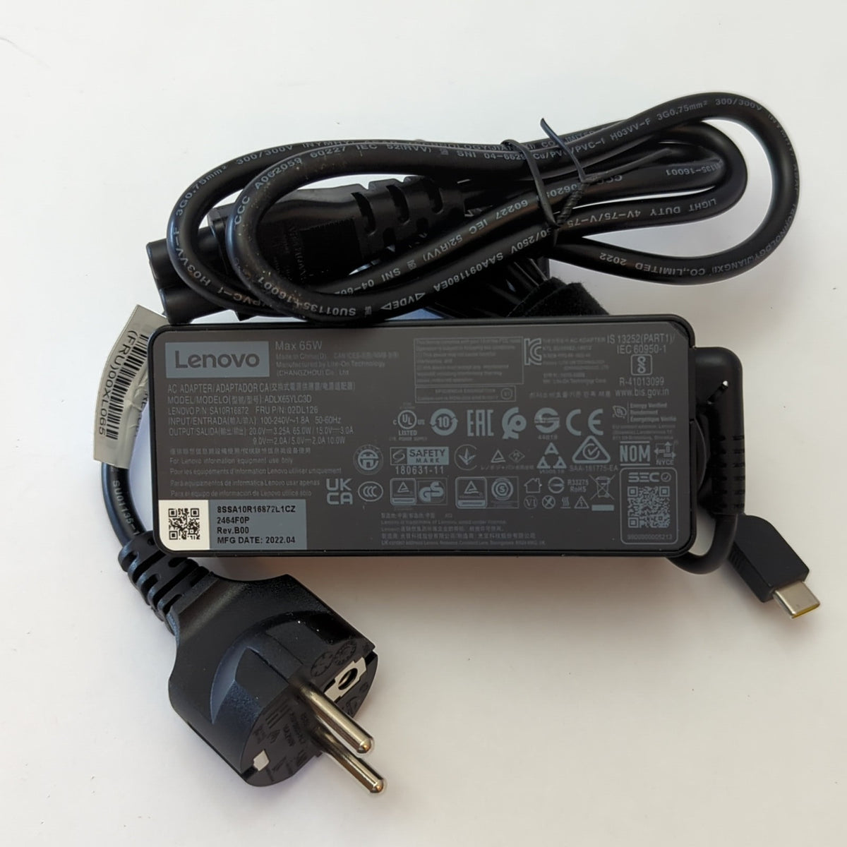 Original Lenovo 65W USB-C Netzteil Ladegerät ThinkPad T14 T480 T490 X280 X390