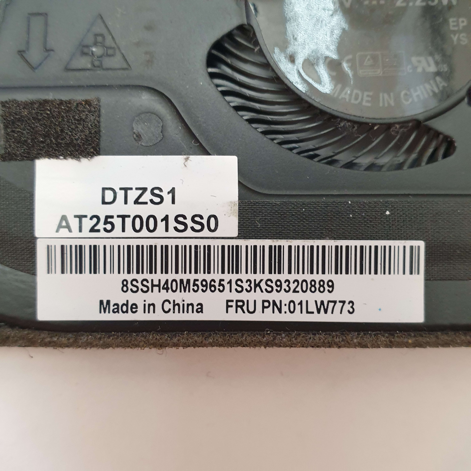 Lenovo ThinkPad X380 Yoga Lüfter Kühler Heatsink Cooling Fan – Bild 2