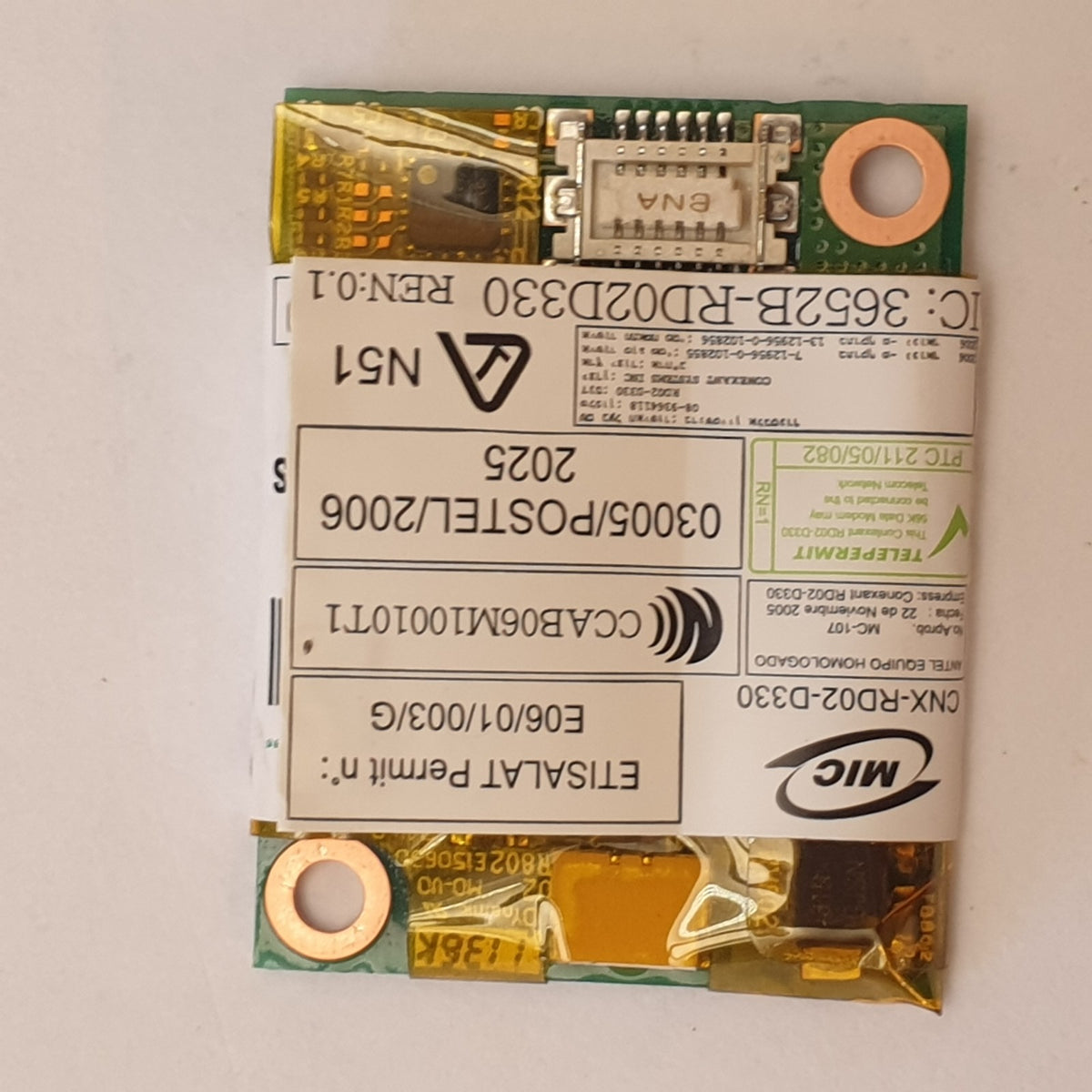 Lenovo ThinkPad T420 Modem Modul Karte Daughter Card MDC 56K RJ11 Board