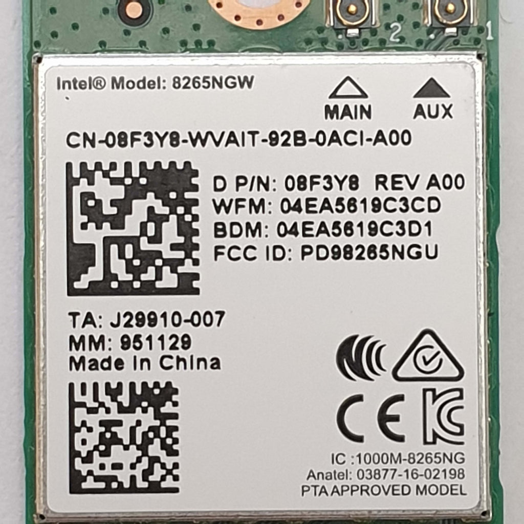 Dell Latitude 5580 Intel WLAN Karte WiFi Bluetooth Modul M.2 NGFF