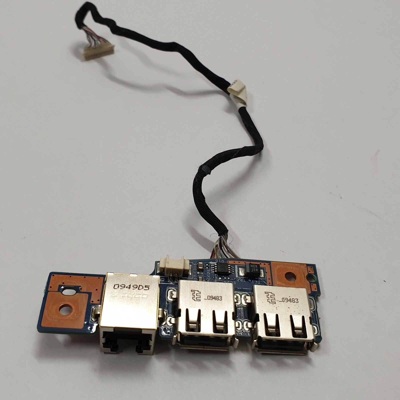 Packard Bell EasyNote TJ66 USB LAN Board I/O Platine mit Kabel