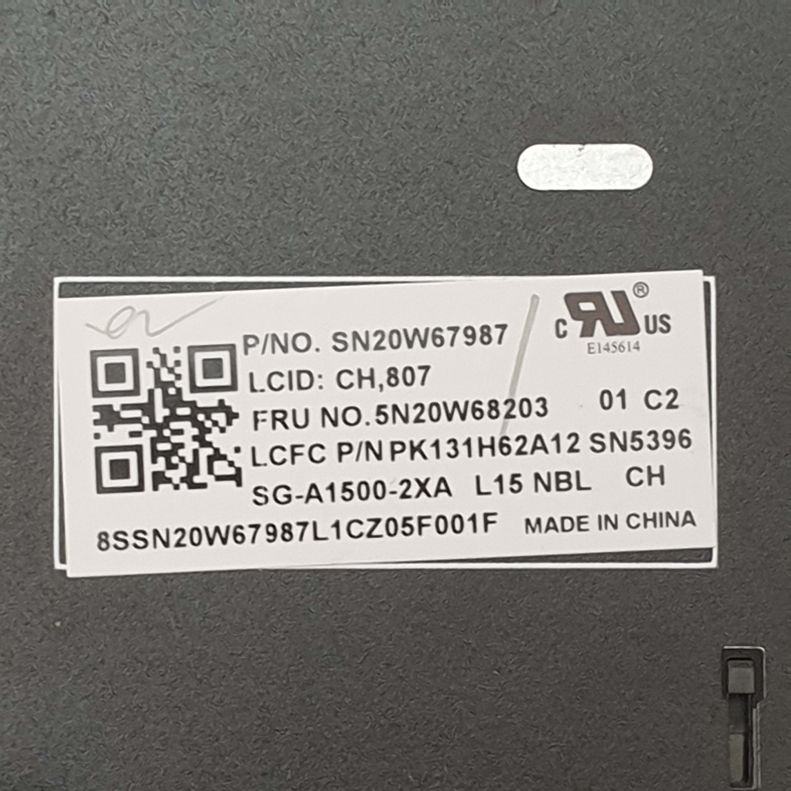 Lenovo ThinkPad L15 G1 Tastatur Schweiz QWERTZ Keyboard SWISS CH Gen 1 – Bild 3