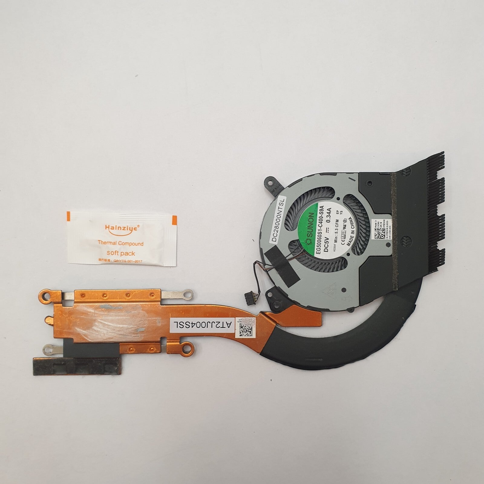 Dell Latitude 5401 CPU Kühler Lüfter Heatsink Fan mit Wärmeleitpaste – Bild 2