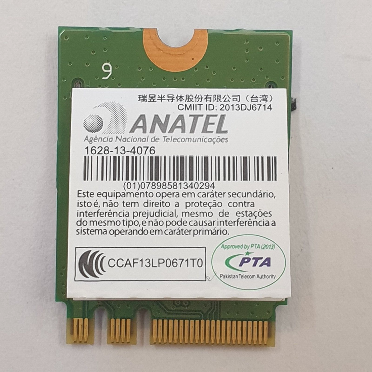 Toshiba Satellite C70D-C C70-C WLAN Karte Realtek RTL8723BE Wireless Modul