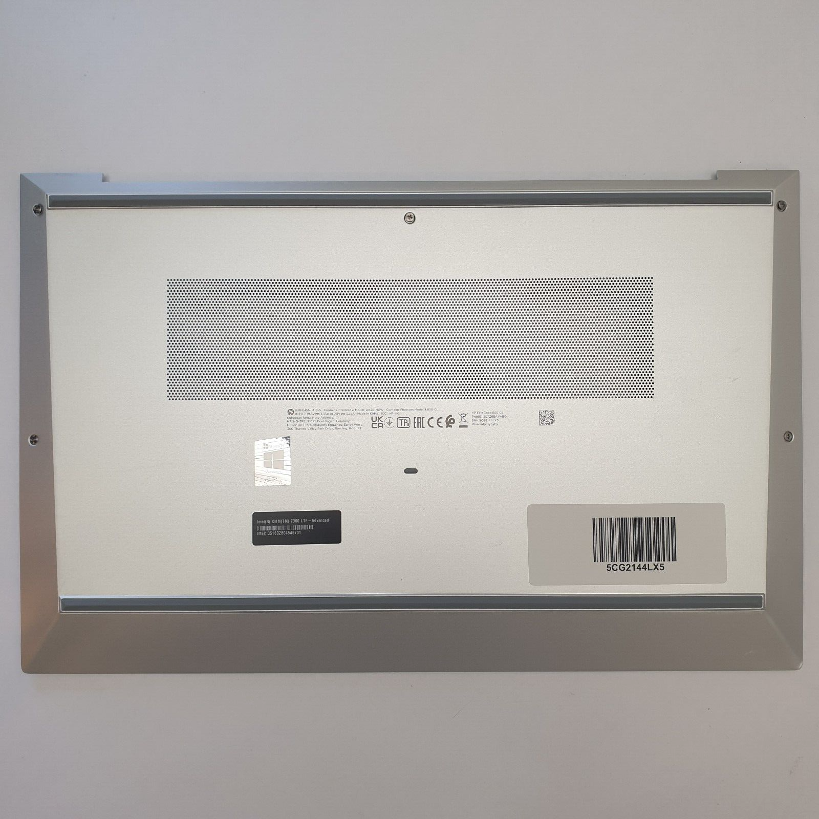 HP EliteBook 850 G8 Gehäuse Unterschale Unterteil Bottom Base Cover Case Silber