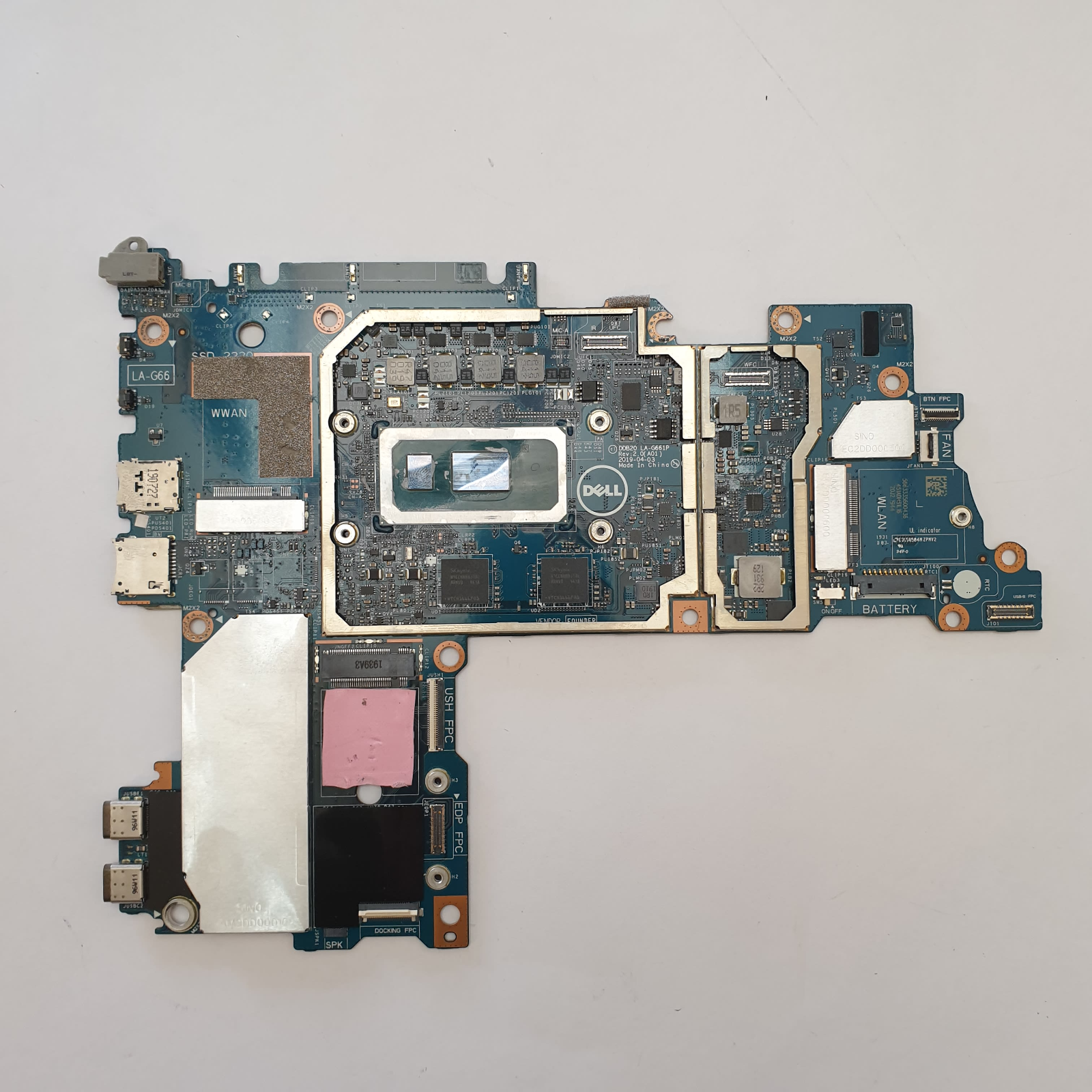 Dell Latitude 7200 2 in 1 Mainboard CPU Intel Core i5-8365U Motherboard