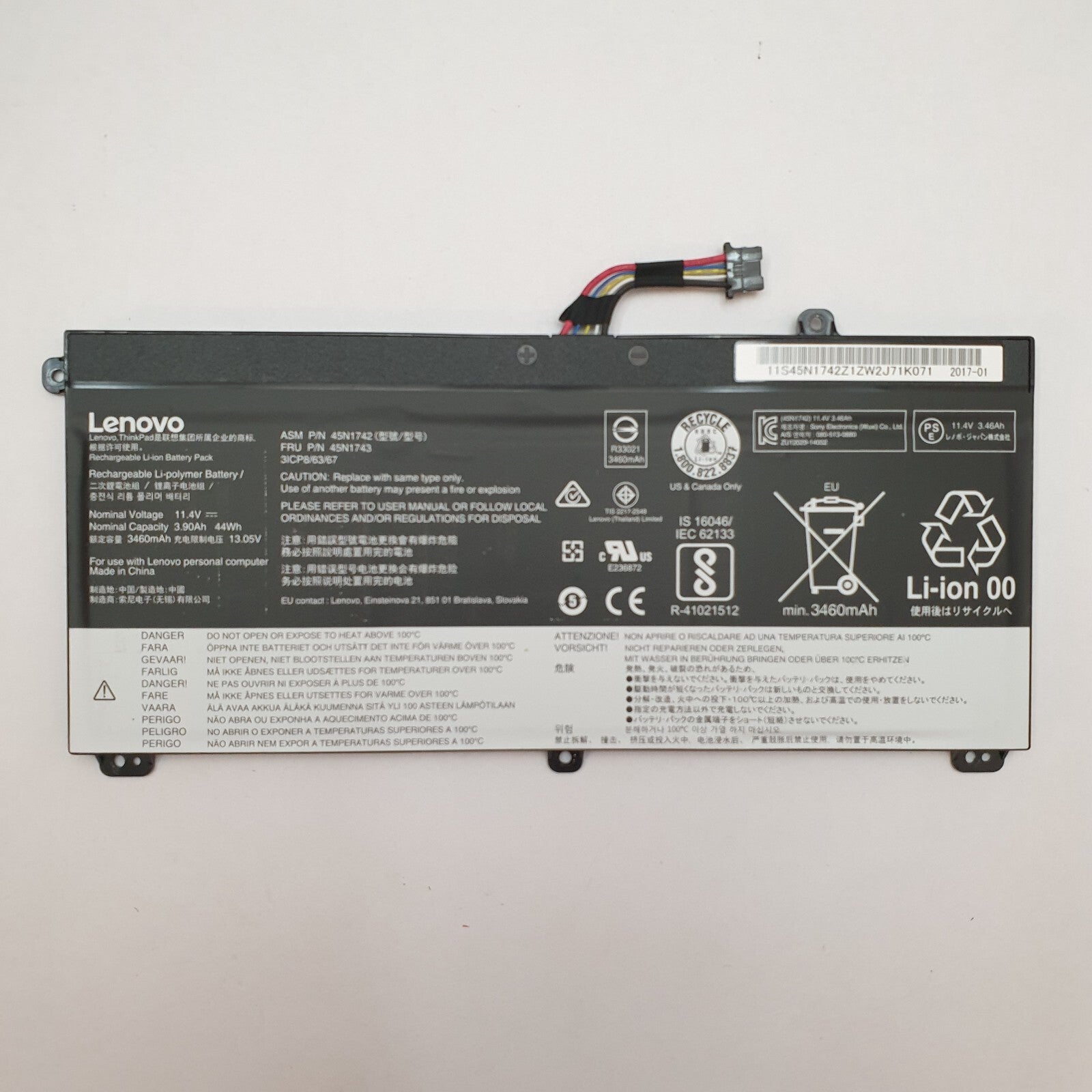 Lenovo ThinkPad T560 Original Akku 3460mAh Li-ion Battery