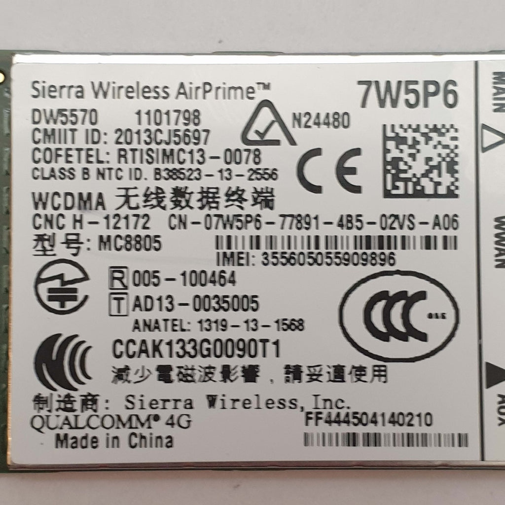 Dell Latitude E6440 WWAN 4G LTE Karte Module 7W5P6