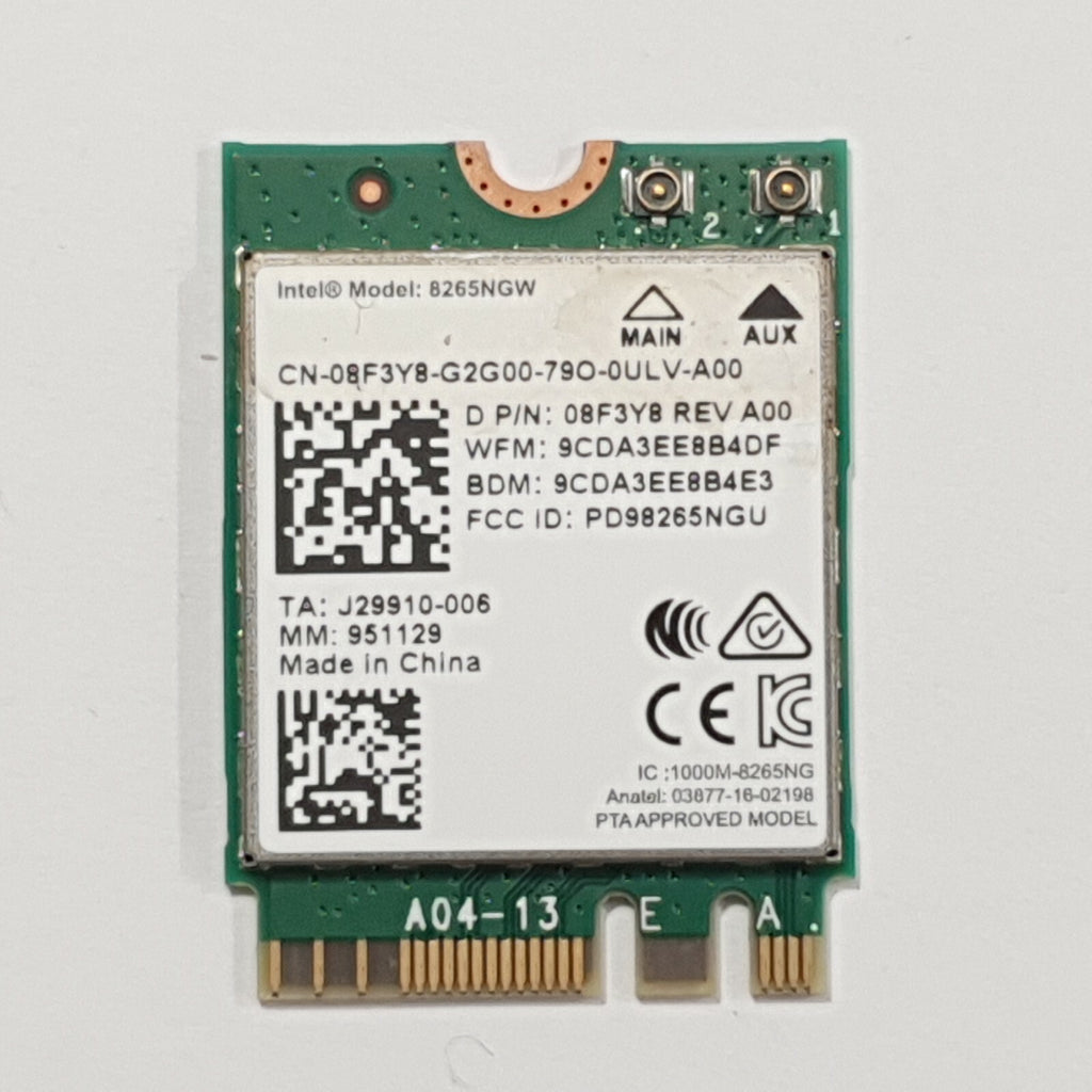 Dell Latitude E5480 WLAN Bluetooth Karte Intel 8265NGW Wireless Modul