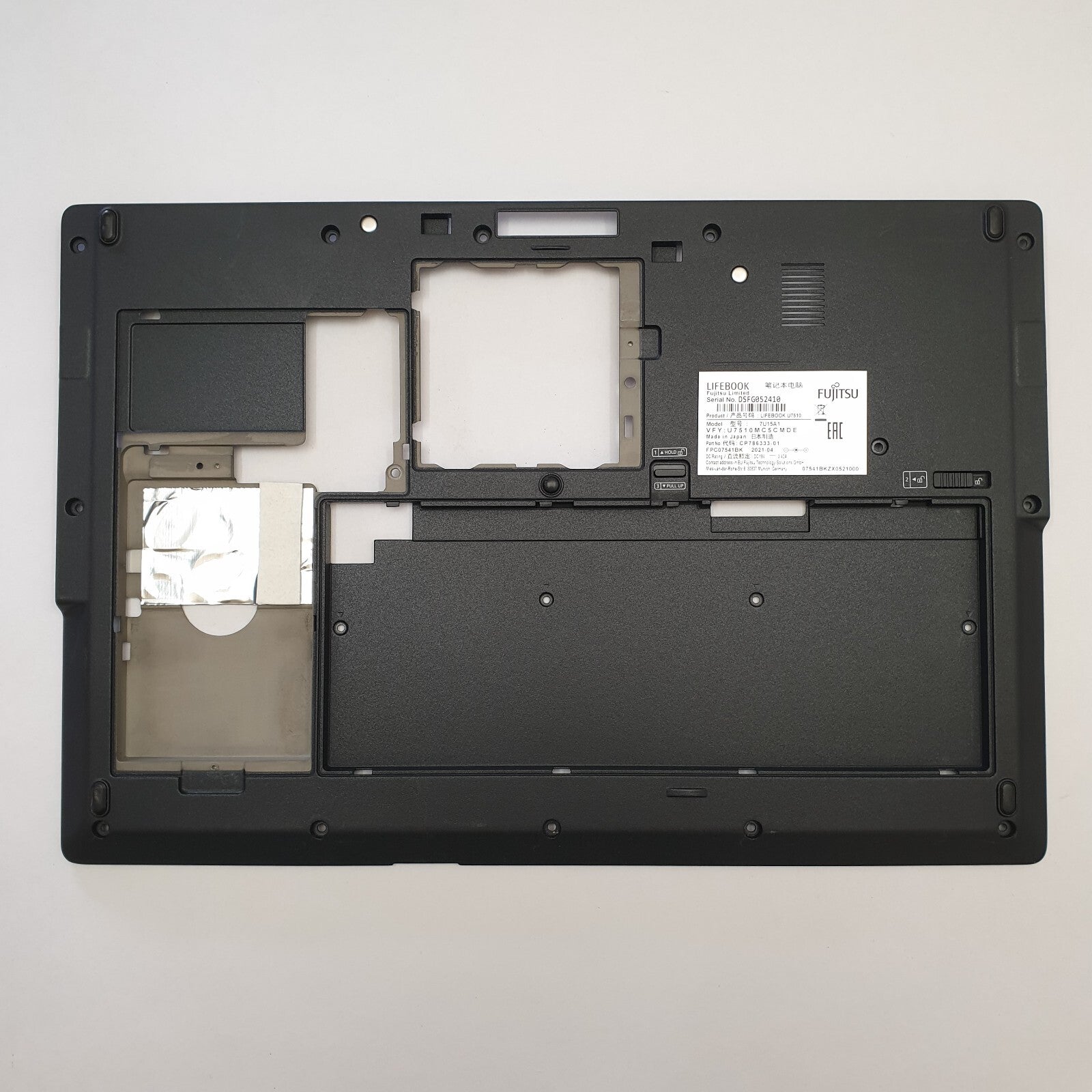 Fujitsu LifeBook U7510 Gehäuse Unterschale Unterteil Bottom Base Ersatzteil