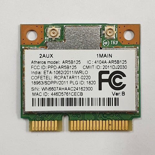 Acer Aspire 5733Z WLAN Karte Wifi Atheros AR5B125 Wireless Netzwerkkarte