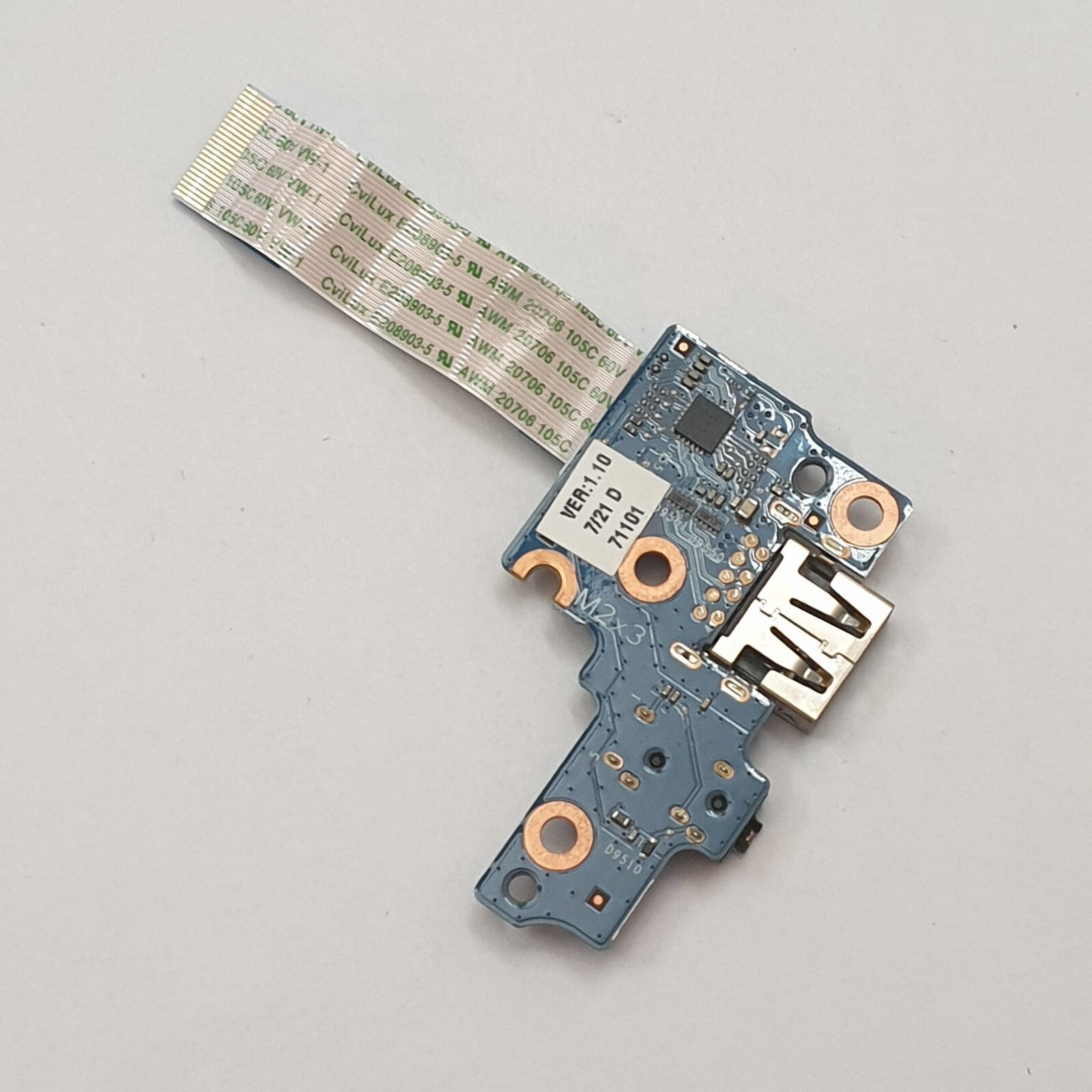 HP ProBook 640 G4 USB Audio Board I/O Platine USB Anschluss Modul – Bild 2