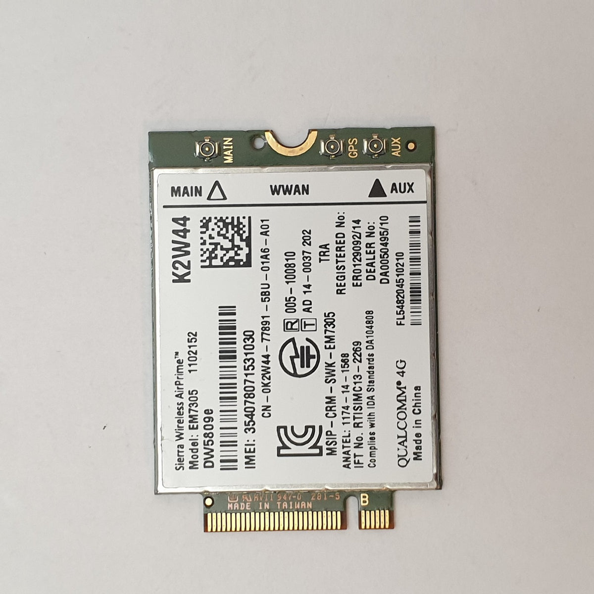 Sierra EM7305 DW5809e WWAN 4G LTE Modul Karte für Notebook