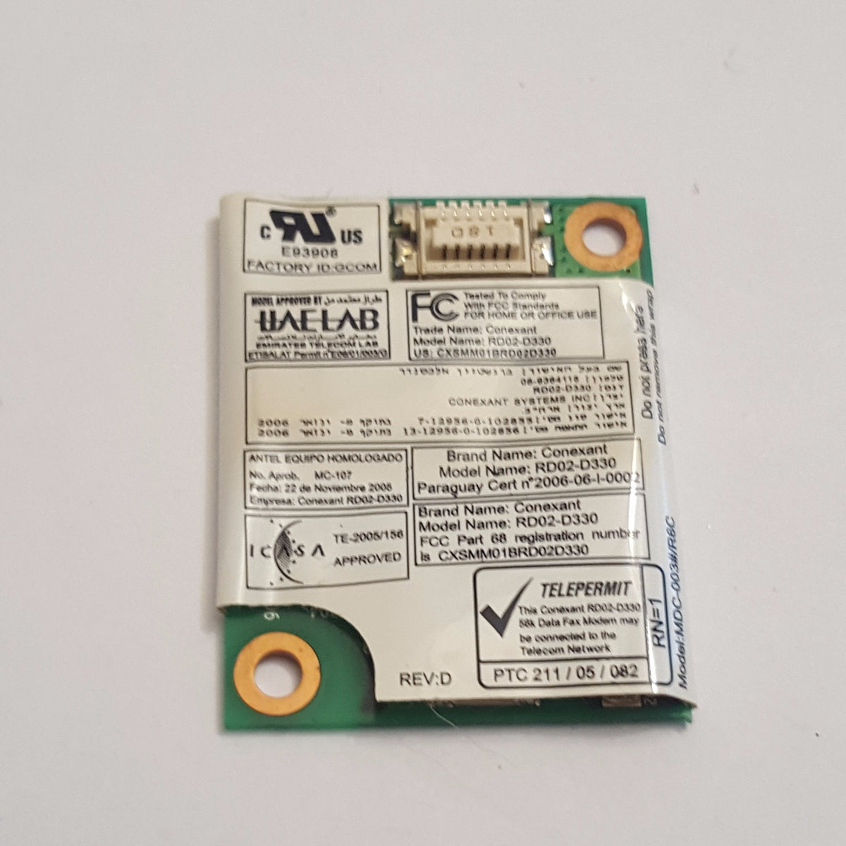 Acer Aspire 5542G Modem Board RD02-D330 Ersatzteil