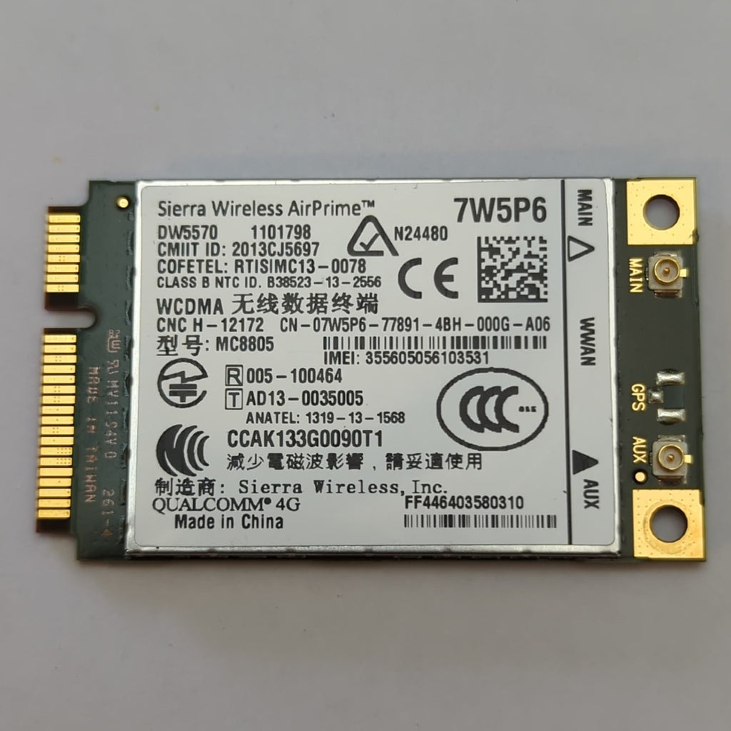 Dell Latitude E7240 Sierra WWAN Karte 4G LTE Modul 7W5P6