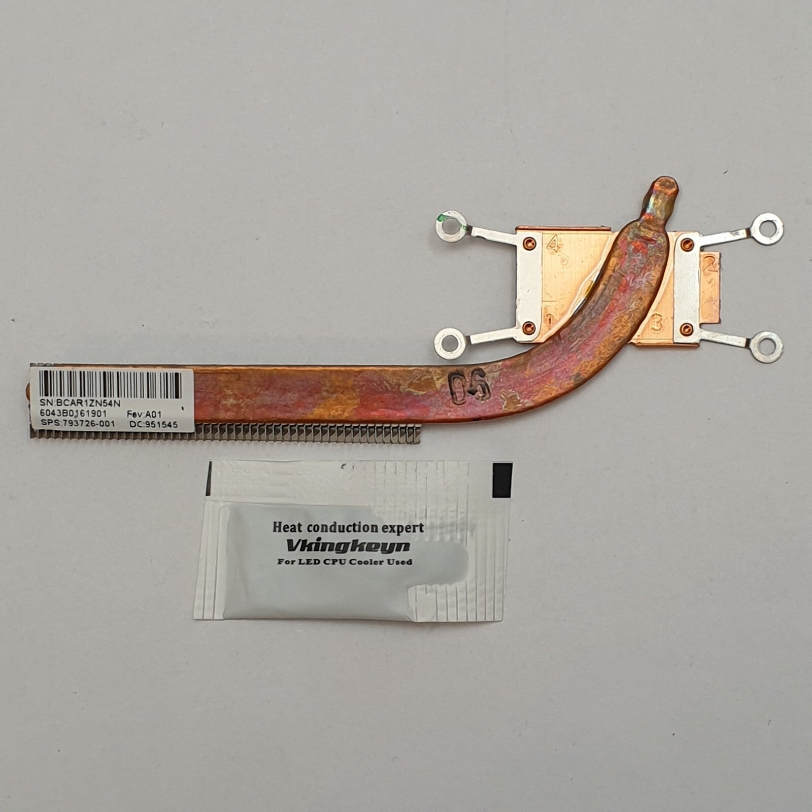 HP Elite x2 1011 G1 Kühler Heatsink Heatpipe mit Wärmeleitpaste