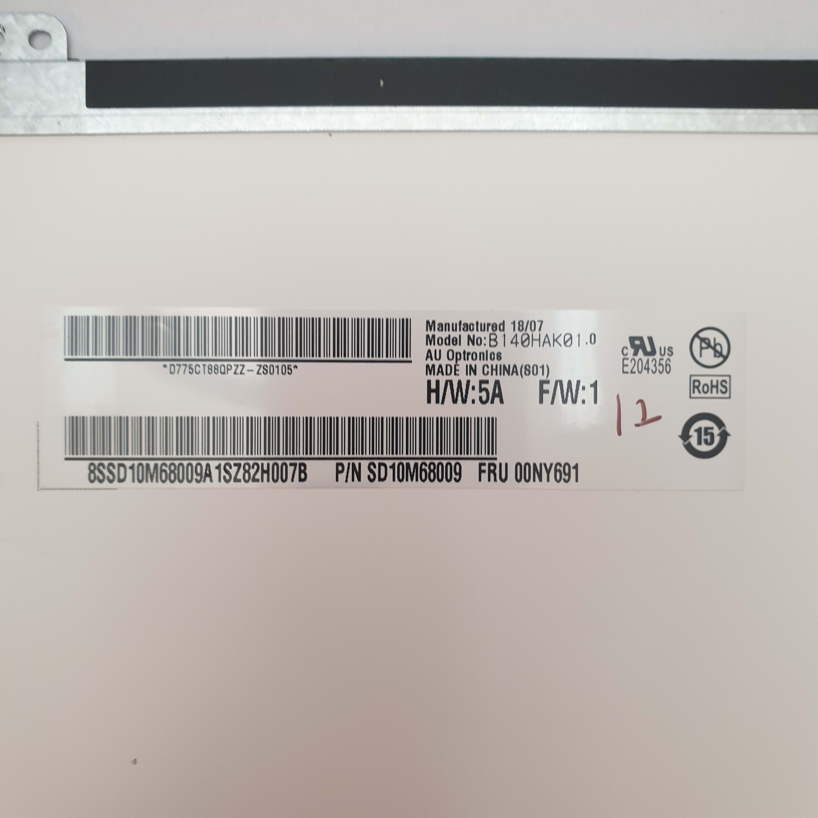 Lenovo ThinkPad T480s FHD Display 14 Zoll B140HAK01.0 Panel LCD Bildschirm – Bild 5