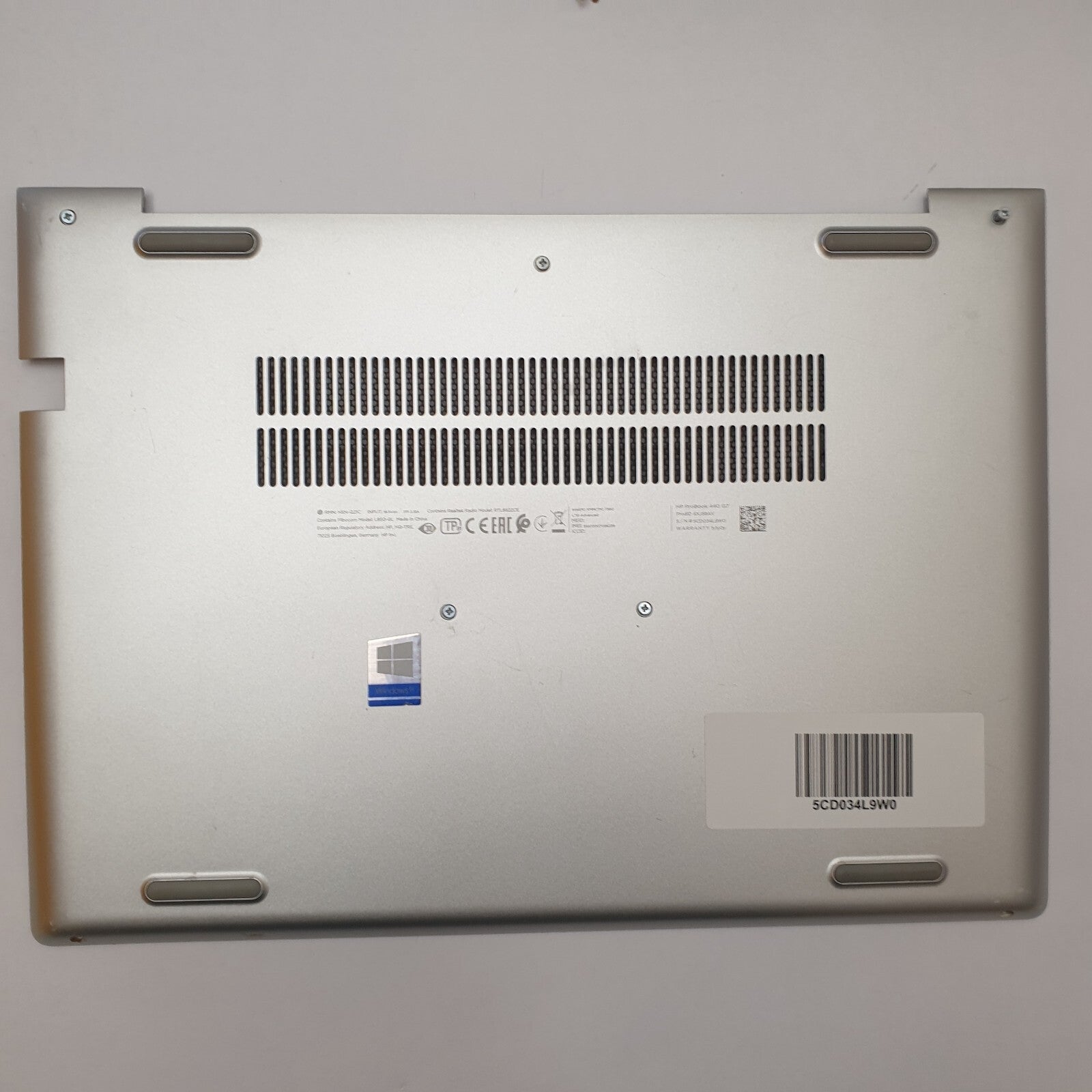 HP Probook 440 G7 Gehäuse Unterschale Unterteil Bottom Base Cover Ersatzteil