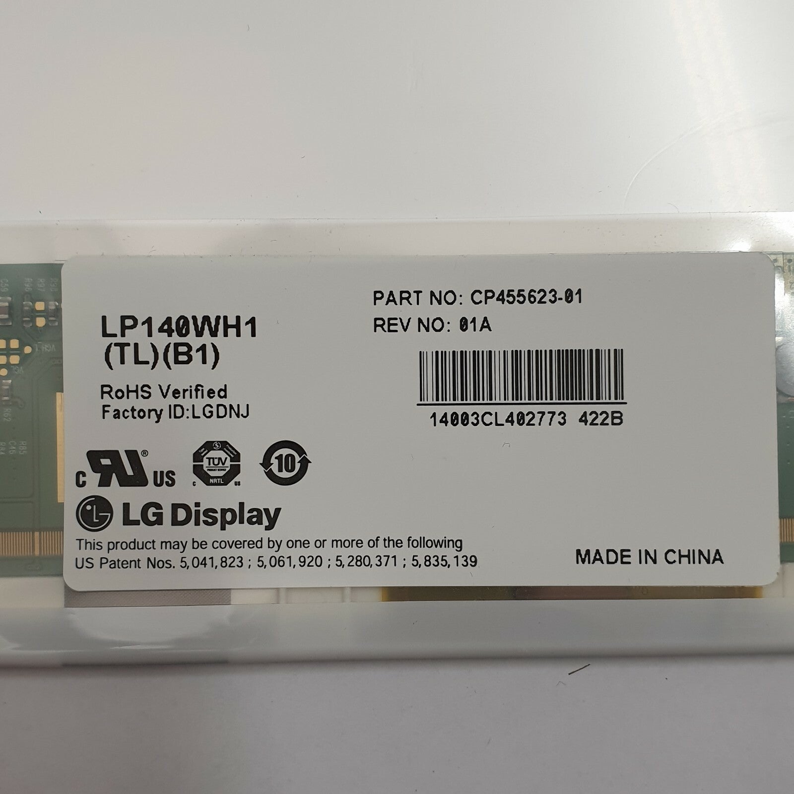 Fujitsu LifeBook S710 Display 14,0" HD matt LP140WH1(TL)(B1) Screen Bildschirm