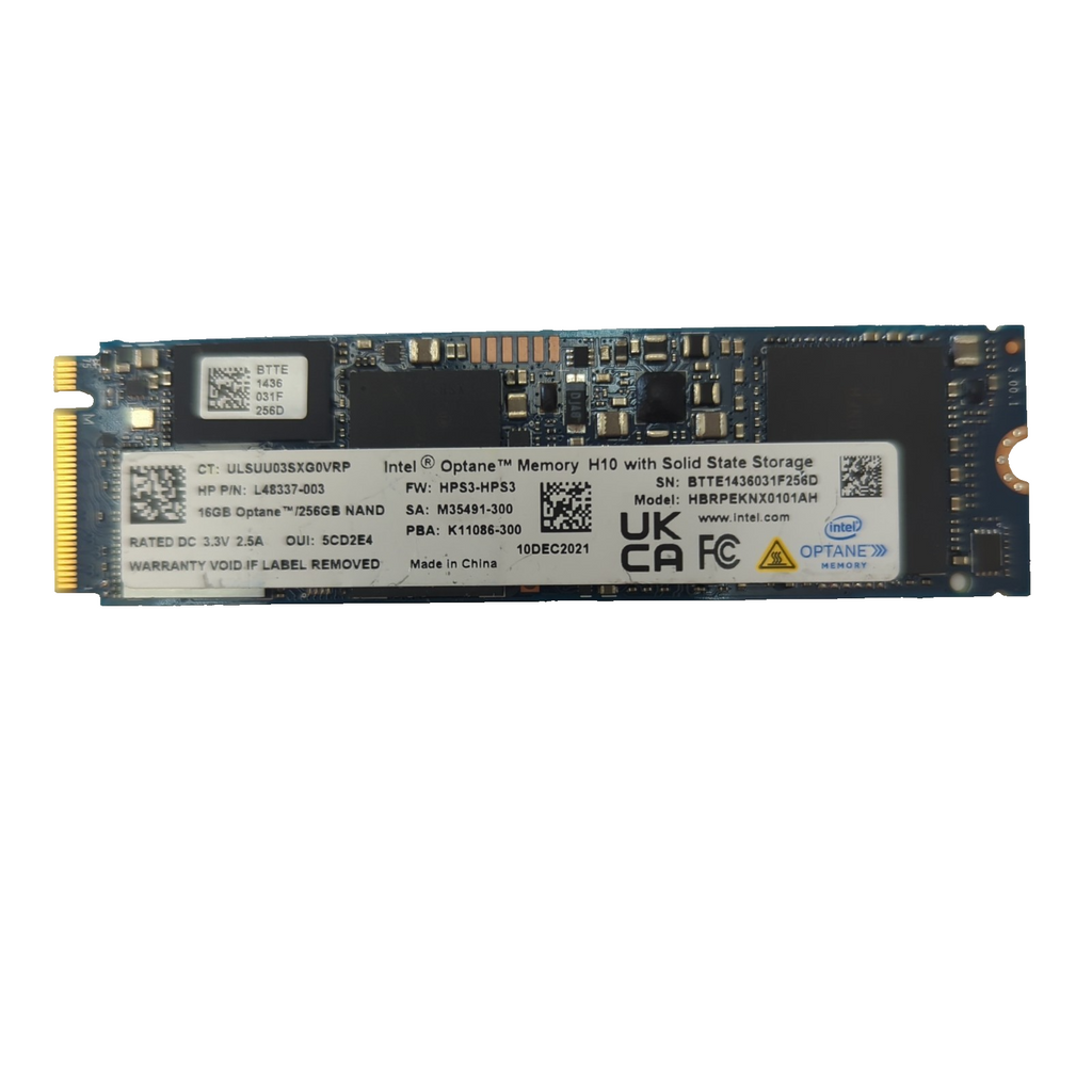 Intel Optane H10 256GB Festplatte M.2 SSD 2280 NVMe PCIe Optane