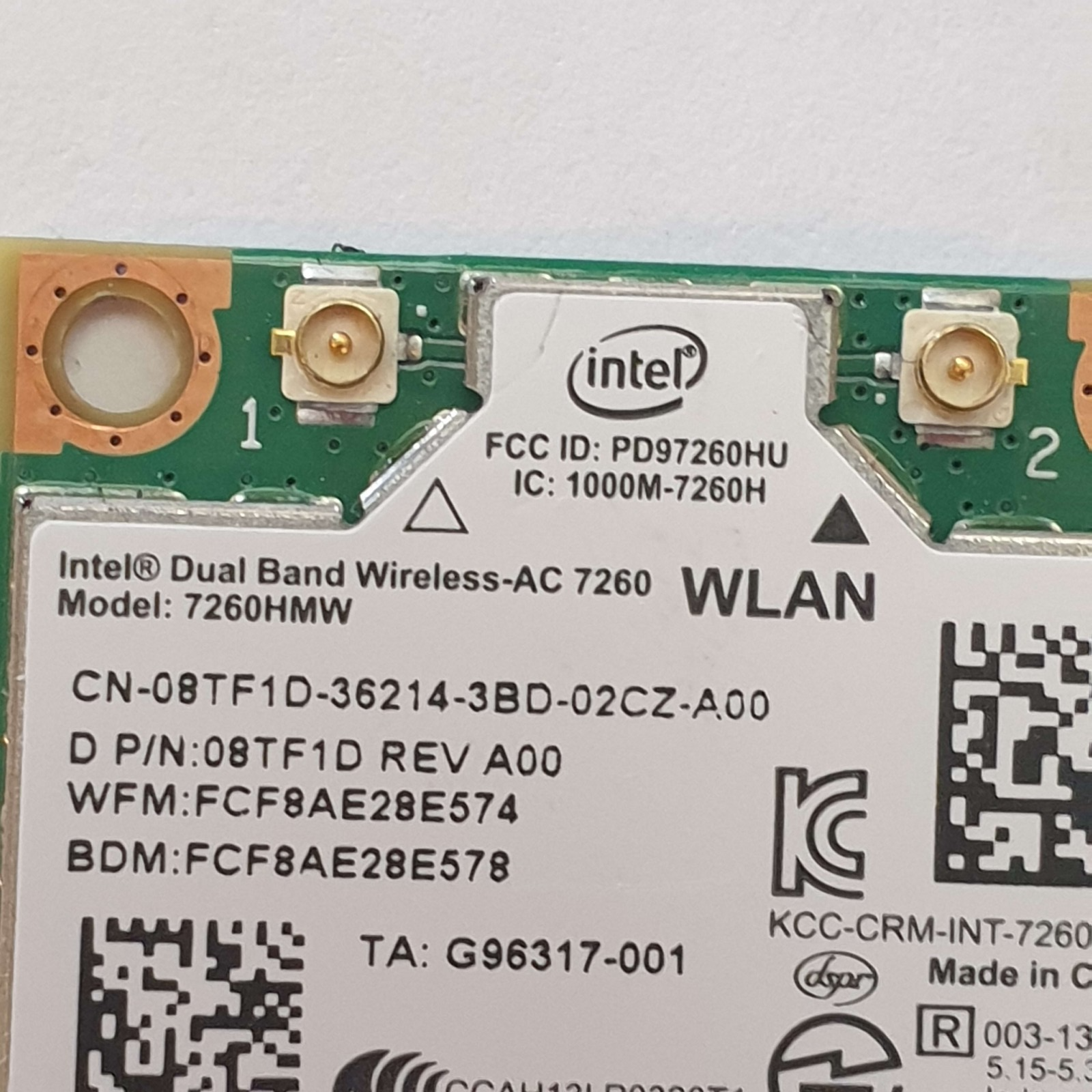 Dell Latitude E7440 Intel WLAN Karte WiFi Wireless AC Bluetooth Modul