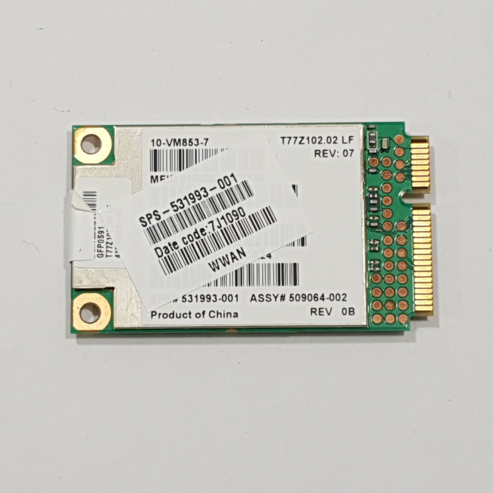HP ProBook 5320m WWAN Karte 3G Qualcomm Gobi2000 531993-001 UMTS Modul