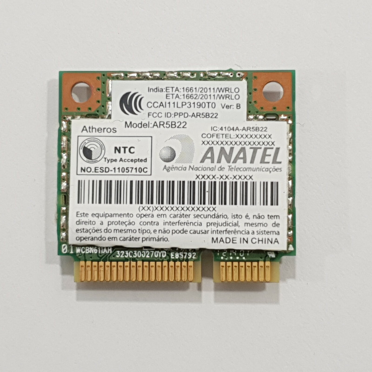 Acer Aspire V5‑531 WLAN Karte Wifi V5-531 WLAN Karte Wifi Wireless LAN Modul