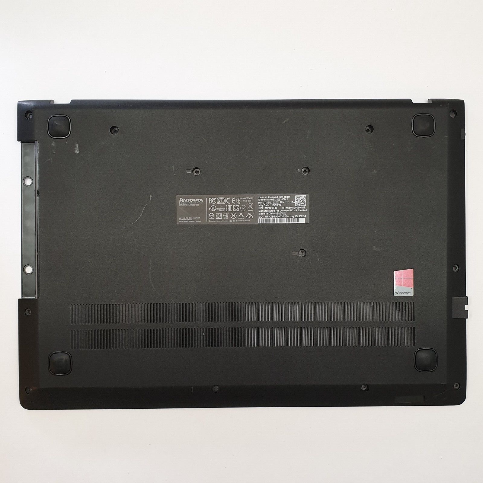 Lenovo Ideapad 100-15IBY 100 15IBY Gehäuse Unterschale Unterteil Bottom Base