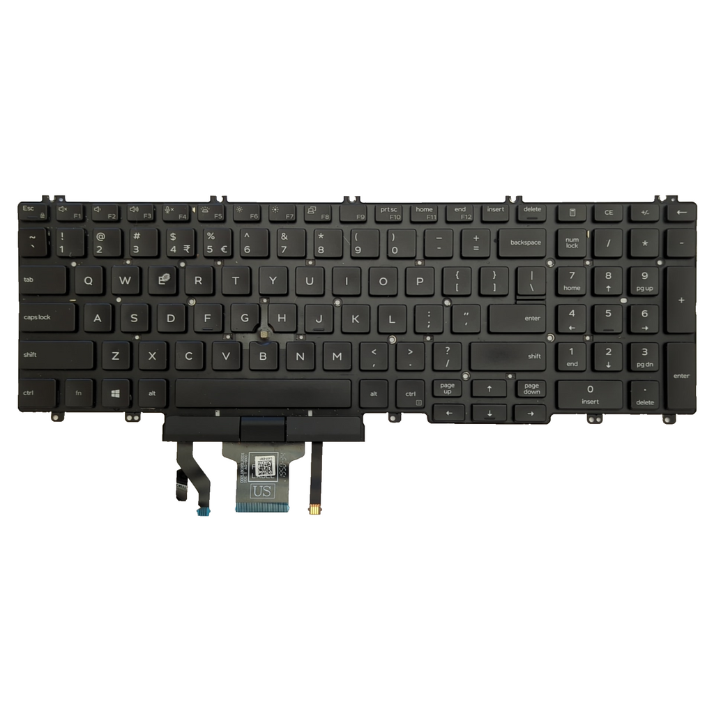 Dell Latitude 5500 Tastatur English QWERTY Keyboard US mit Trackpoint Backlit