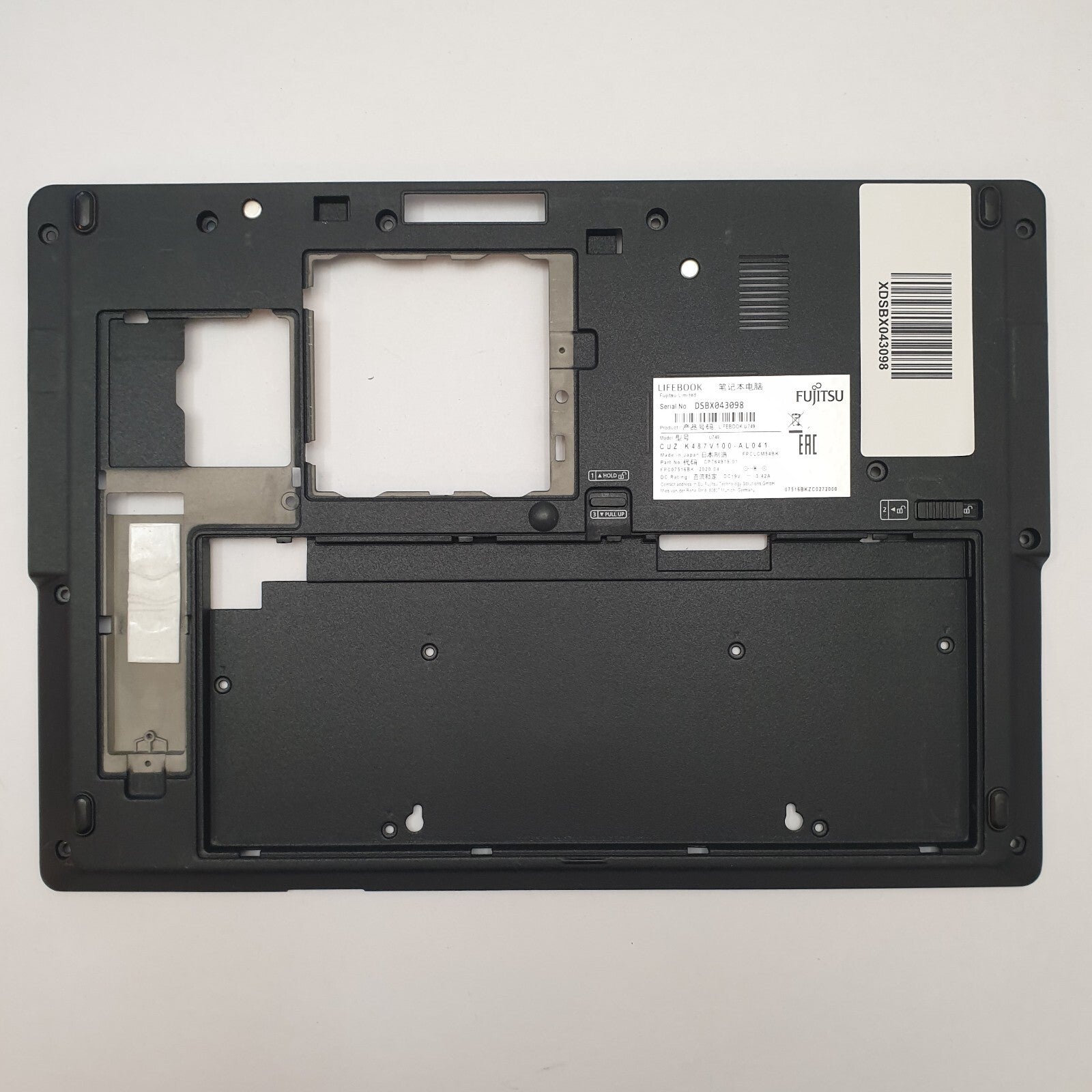 Fujitsu Lifebook U749 Gehäuse Unterschale Unterteil Bottom Base Cover Ersatzteil