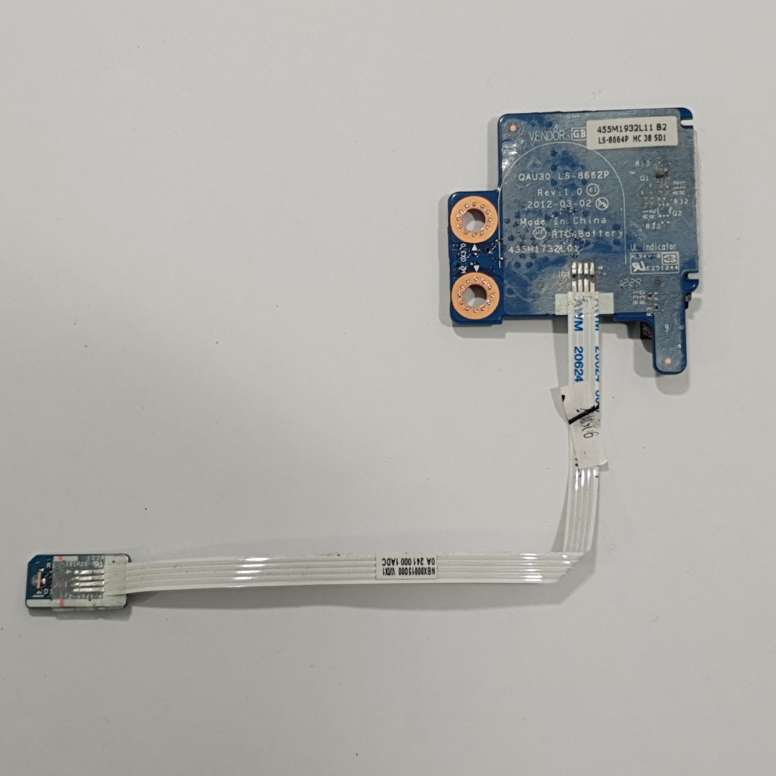 HP Envy Sleekbook 6 Card Reader Board SD Kartenleser Platine mit Kabel – Bild 2