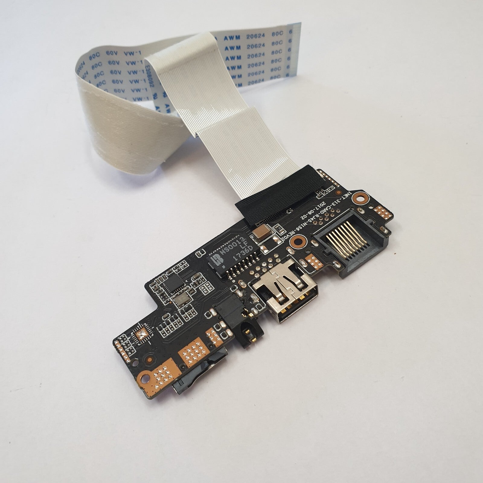 THOMSON D15-32 2 Go NEO 15 I/O Board USB Audio LAN Port Platine mit Kabel – Bild 2