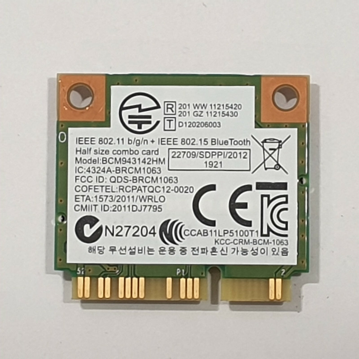 Asus R556 Series WLAN Karte Wifi Wireless Bluetooth BCM943142HM Mini PCIe