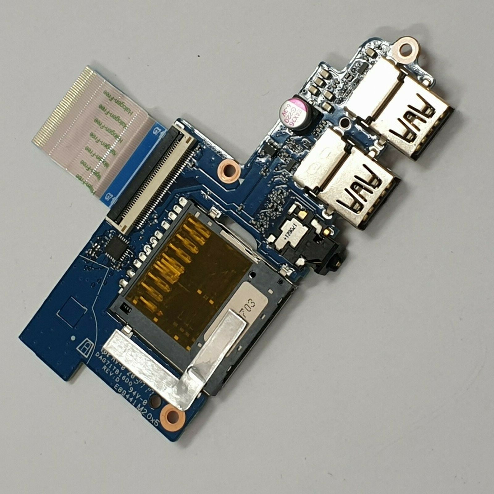 HP 14-bp 14-bp0 USB Audio Kartenleser I/O Board USB Port SD Card Reader