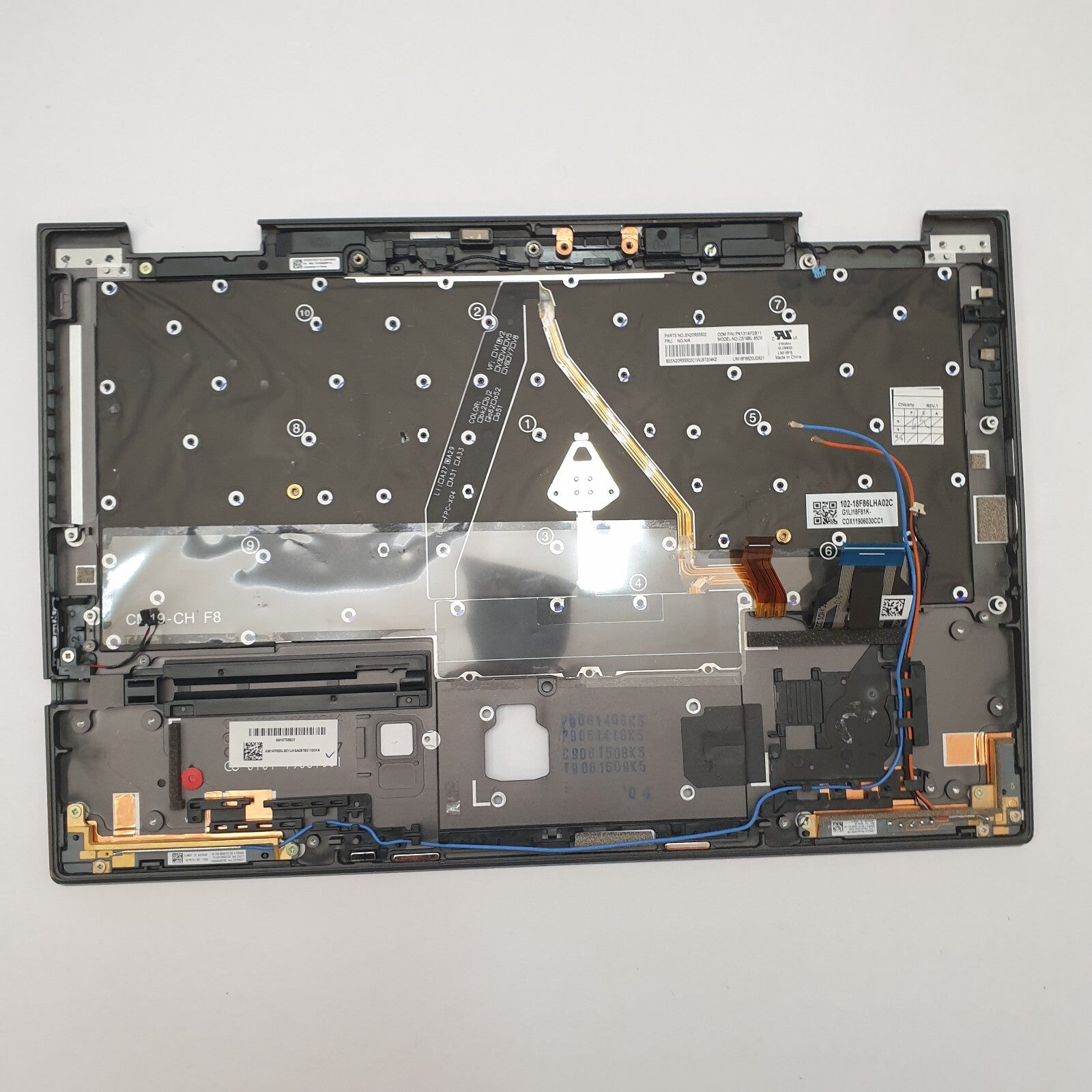 Lenovo ThinkPad X1 Yoga 4th Gen G4 Handauflage mit Tastatur Deutsch DE Palm Rest – Bild 2