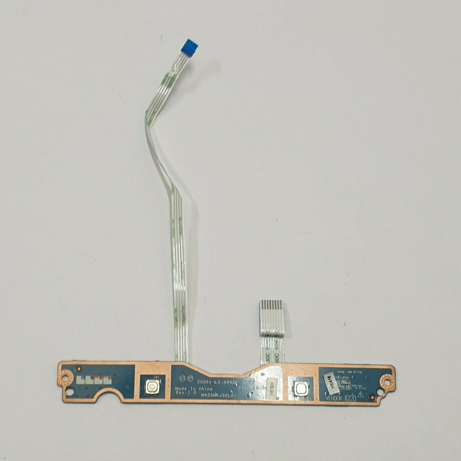 HP Compaq 15-r185nd Power Button Board Einschaltknopf Platine
