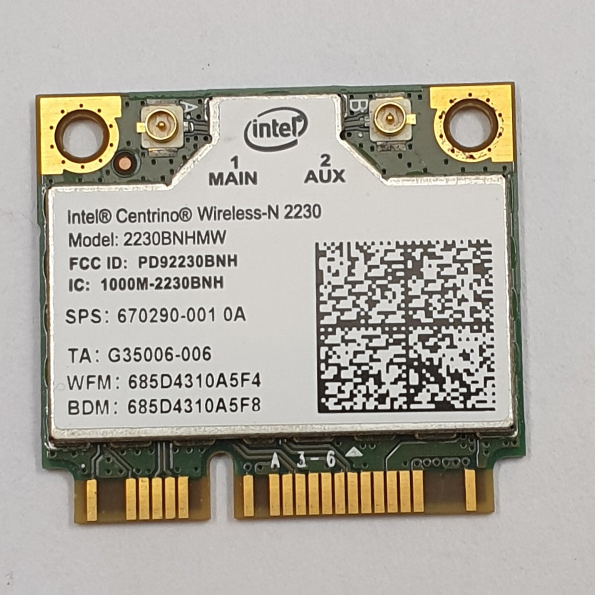 Asus R700V WLAN Karte Wifi Card Intel Centrino Wireless N 2230 670290 001